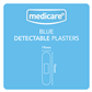 MEDICARE BLUE DETECTABLE PLASTERS 30'S (DISPLAY OF 10)