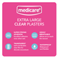 MEDICARE EXTRA LARGE TRANSPARENT PLASTERS 30'S (DISPLAY OF 10)