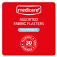 MEDICARE FABRIC ASSORTED PLASTERS 30'S (DISPLAY OF 10)