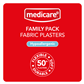 MEDICARE FABRIC PLASTERS FAMILY PACK OF 50'S (DISPLAY OF 6)