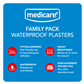 MEDICARE WATERPROOF PLASTERS FAMILY PACK OF 50 (DISPLAY OF 6)